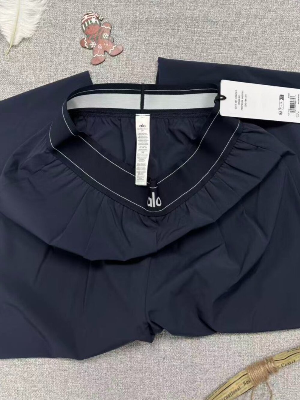 Versatile Navy Trousers💙ALO Yoga Wide Leg Suit Up Pants💦NWT - Picture 3 of 7